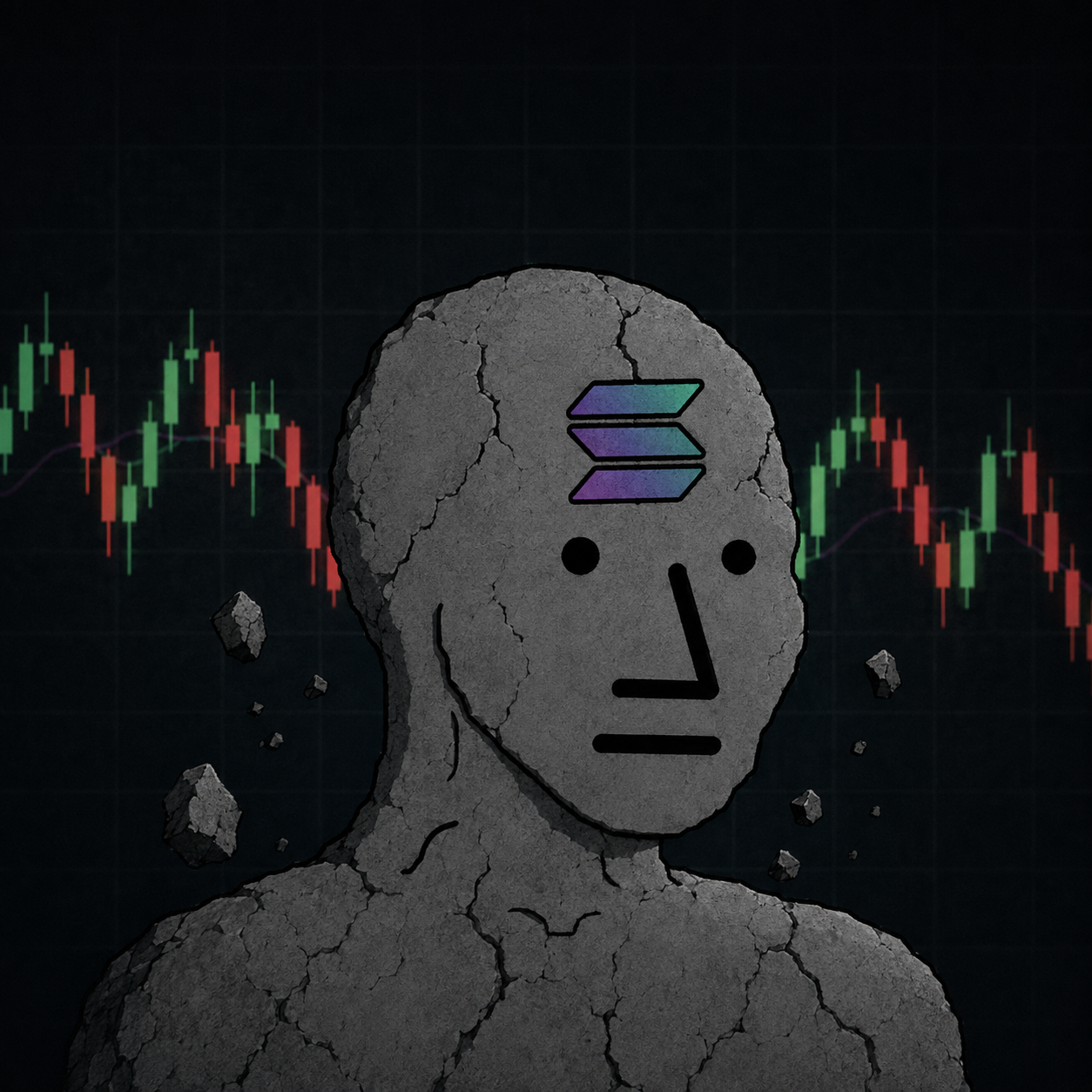 Stone Solana figure in a stagnant trading range